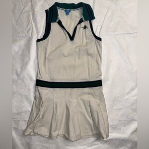 Prince Cream Dress with Green Accents